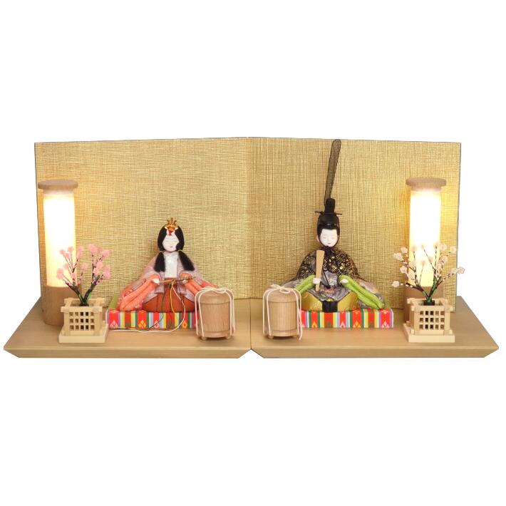 【木目込人形材料キット】【雛人形】【木目込み人形】【布裂地・型紙付】宝徳雛 杢飾り｜人形堂