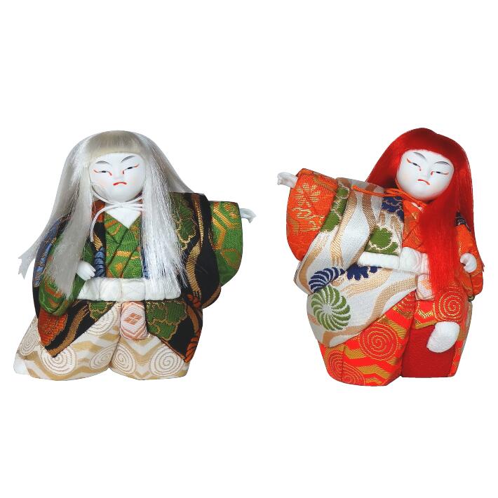 【真多呂木目込み人形キット】 『鶴亀(生地無し)』 & ハギレ生地8種類 木目込人形 豆鶴亀【人形堂】