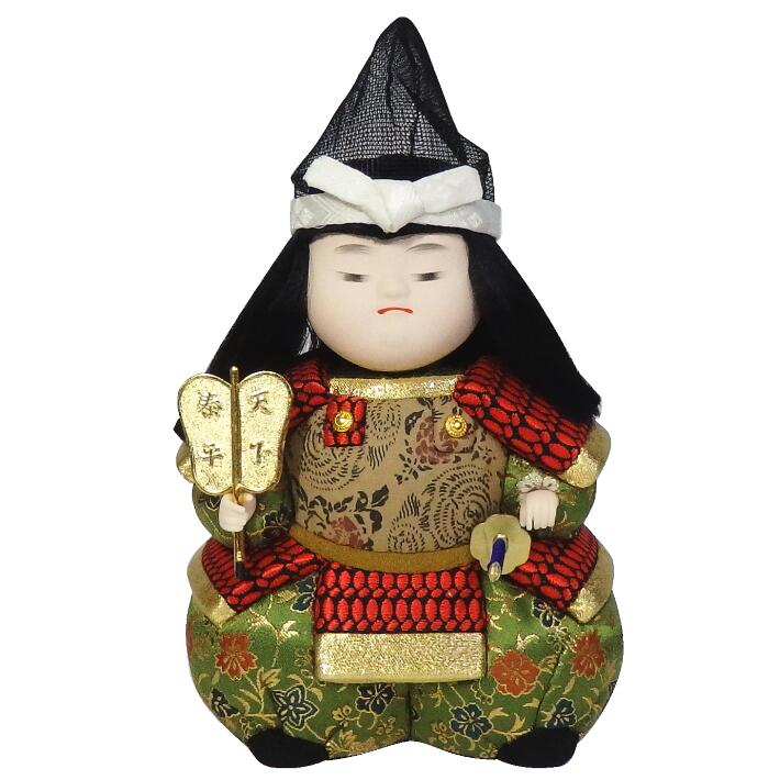 【木目込み人形】【木目込人形材料キット】【五月人形】【型紙・写真付】武者わらべ大 緑