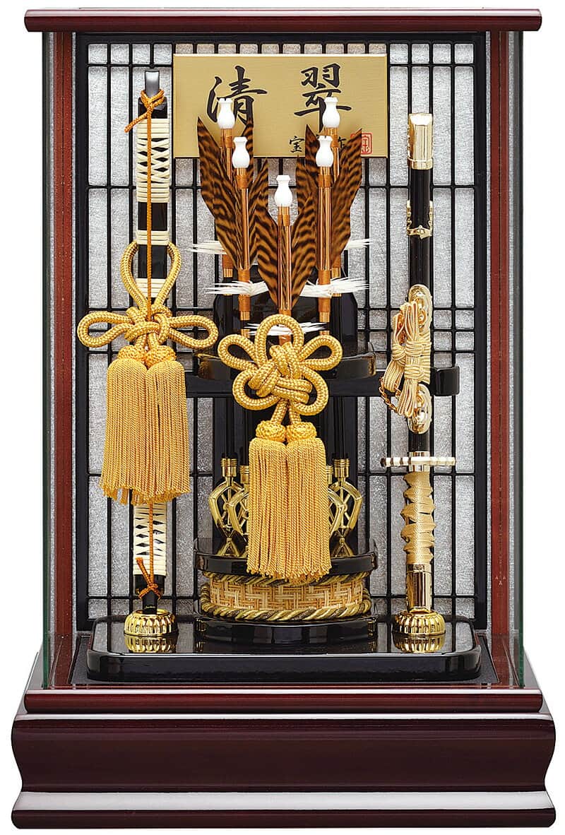 破魔弓 ケース飾り パノラマ 清翠 12号 アクリルケース 【2025年度新作】 h071-mm-hm2524