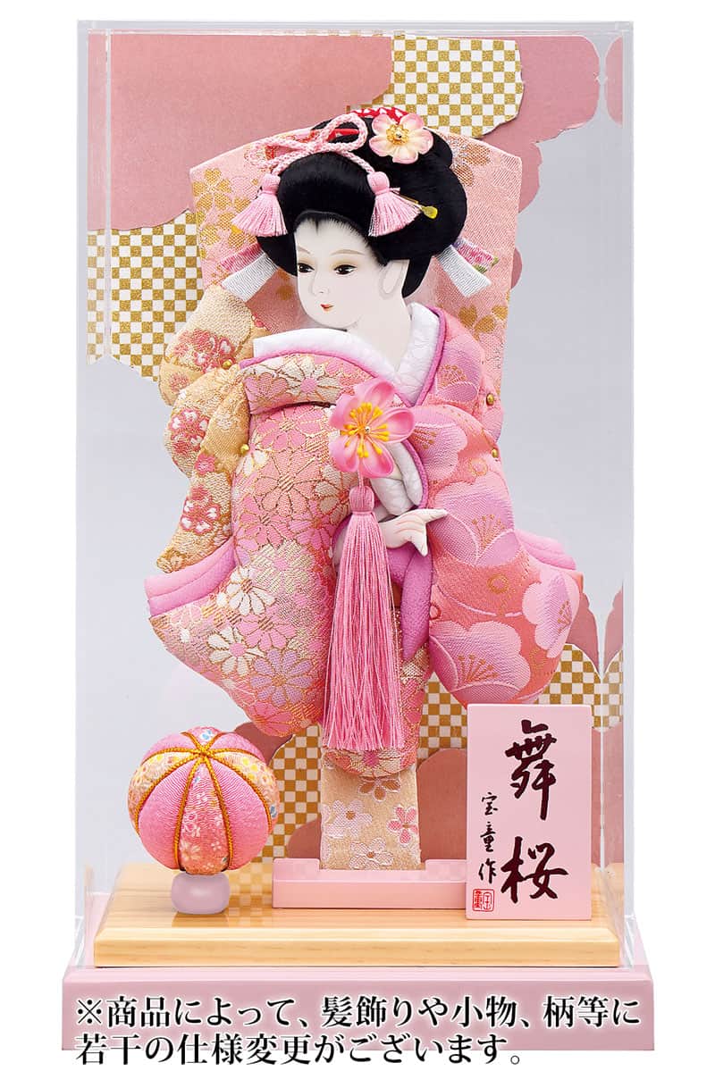 羽子板 ケース飾り 美月羽子板 アクリルケース舞桜 無垢 ピンク 9号 【2025年度新作】 h071-mm-hg2537-9
