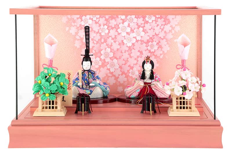 雛人形 コンパクト 一秀 ひな人形 木目込人形飾り ケース飾り 親王飾り 木村一秀作 桃山雛 1号 【2026年度新作】 h083-ih-002