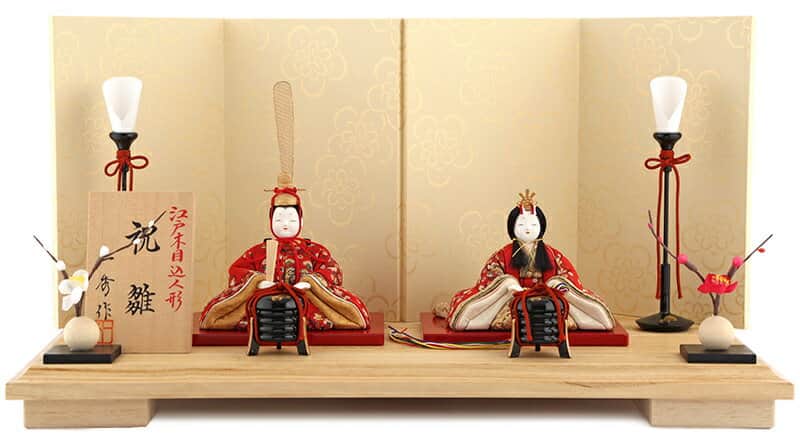 雛人形 コンパクト 一秀 ひな人形 木目込人形飾り 平飾り 親王飾り 木村一秀作 祝雛 正絹 16号 京からかみ 【2026年度新作】 h083-ig-005｜人形屋ホンポ特急／雛人形五月人形 58,494円