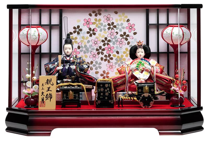 楽天市場】雛人形 久月 ひな人形 雛 浮世人形 ケース飾り 都印8 あかね