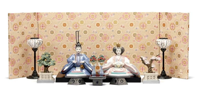 リヤドロ 雛人形 Lladro ひな人形 雛 平飾り 親王飾り 60周年記念モデル フルセット 【2026年度新作】【国内正規流通品】 h073-01008624-FS｜人形屋ホンポ特急／雛人形五月人形