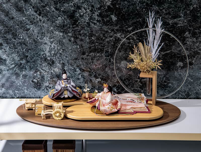 楽天市場】雛人形 久月 ひな人形 雛 平飾り 親王飾り 柴田家千代作 葵