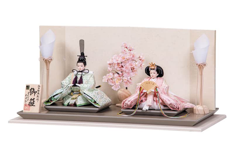 雛人形 平安豊久 ひな人形 平飾り 親王飾り 横山一彦作 こずえ 芥子親王揃 【2026年度新作】 h083-mo-304411 HJ-076