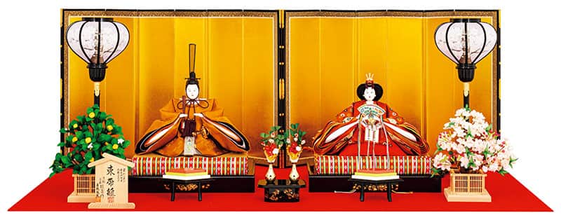 【クーポン利用で10%OFF】雛人形 吉徳大光 ひな人形 平飾り 親王飾り 安藤桂甫作 束帯雛 正絹 京七番親王 【2026年度新作】 h083-ys-305923