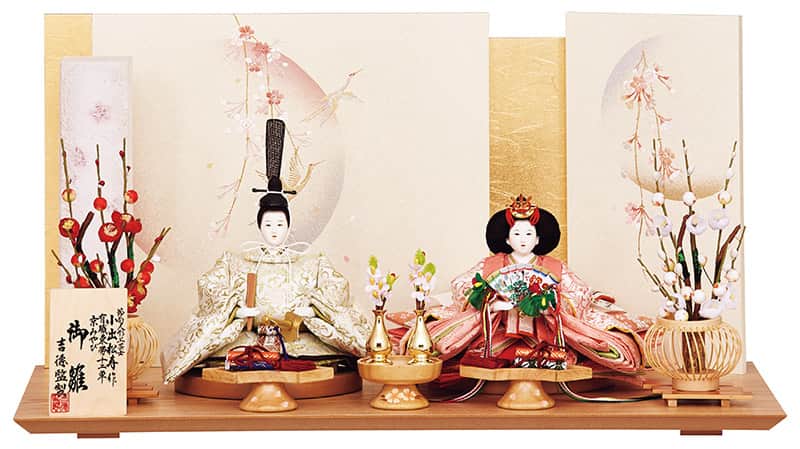 【クーポン利用で10%OFF】雛人形 吉徳大光 ひな人形 平飾り 親王飾り 小出松寿作 京みやび 御雛 有職束帯十二単 正絹 京十二番親王 【2026年度新作】 h083-ys-305541