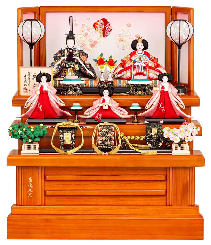【クーポン利用で10%OFF】雛人形 吉徳大光 ひな人形 三段飾り 五人飾り 御雛 束帯十二単 金襴 小三五親王 小芥子官女 【2026年度新作】 h083-ys-306279｜人形屋ホンポ特急／雛人形五月人形