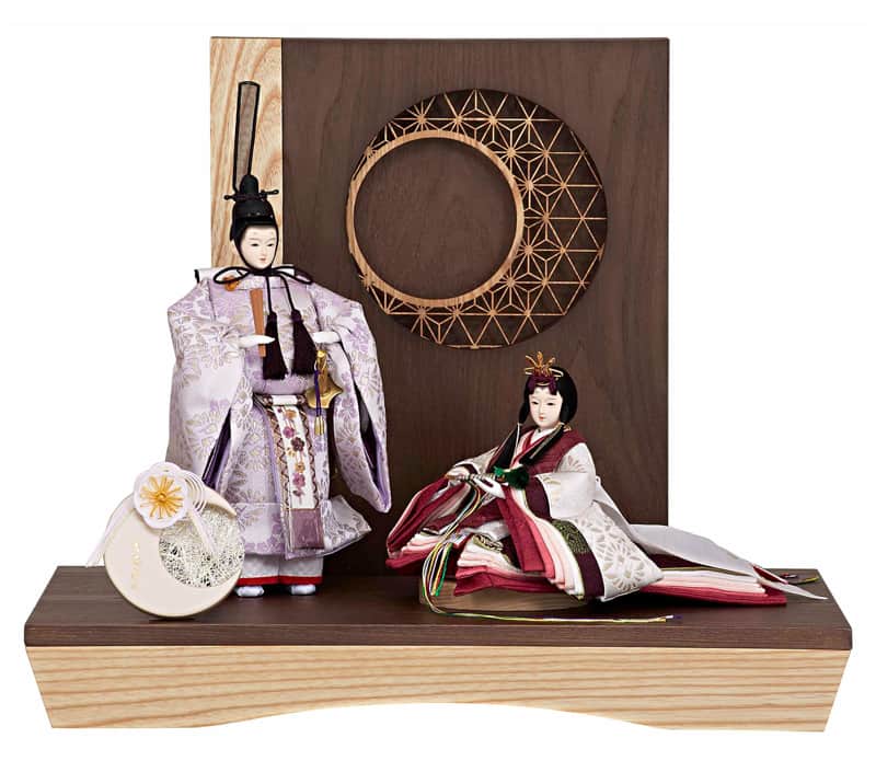 【クーポン利用で10%OFF】雛人形 コンパクト 吉徳大光 ひな人形 平飾り 親王飾り うららか 金襴 芥子親王 LED照明付 【2026年度新作】 h083-ys-305408
