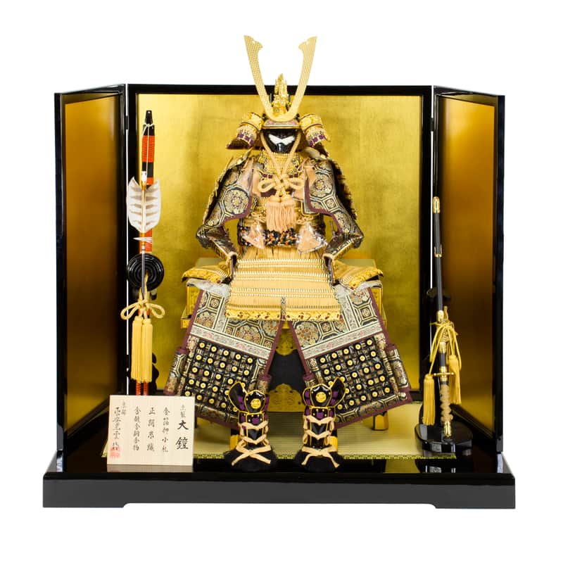 ヨリ【新品】希少　吉徳大光　御兜　正絹　木彫　二十四金金箔　伝統甲冑仕立 ヨリ様専用【新品】希少 吉徳大光 御兜 正絹 木彫 二十四金金箔