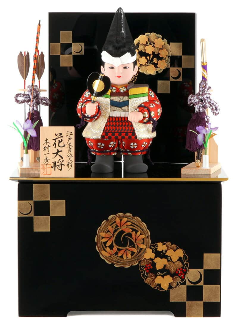 送料無料 楽天最安値に挑戦 21年度新作五月人形五月人形一秀陣羽織子供大将飾り子供大将飾り武者人形雛祭り 端午の節句収納飾り木目込人形飾り木村一秀作 花大将a 陣羽織入れ目 21年度新作 H035 Im 012 人形屋ホンポ特急 雛人形五月人形
