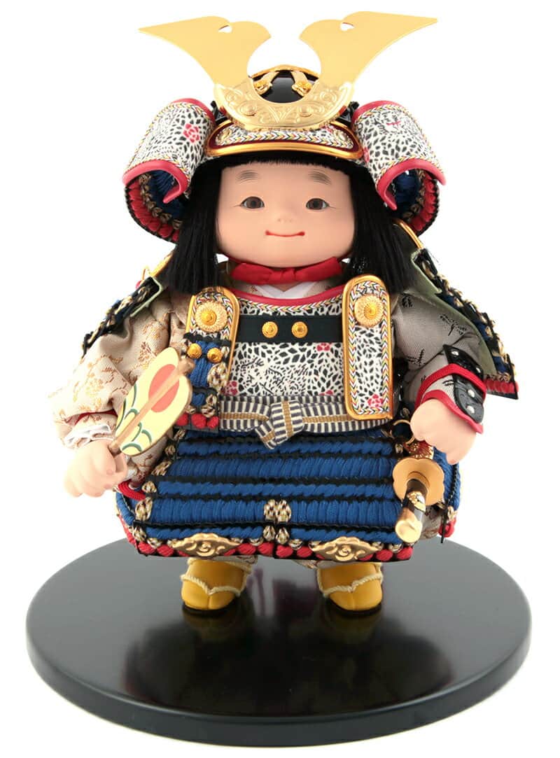 楽天市場】五月人形 上杉謙信 子供大将飾り 武者人形 人形単品 鈴