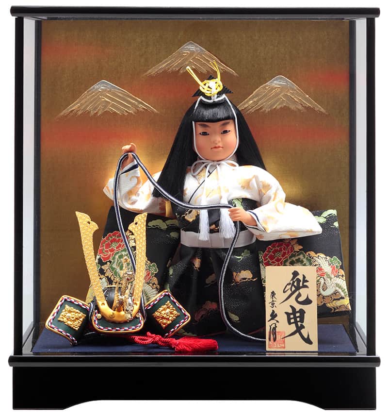 【クーポン利用で10%OFF】五月人形 コンパクト 久月 ケース飾り 武者人形 鎌倉 兜曳 7号 慶印7 【2026年度新作】 h085-k-keiin7 D-111