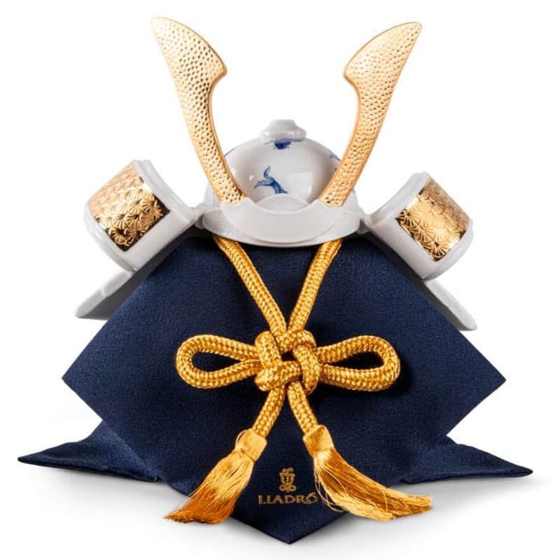 LLADRO リアドロ　5点セット 楽天市場】リヤドロ 五月人形 Lladro 兜平飾り 兜飾り 袱紗・台座