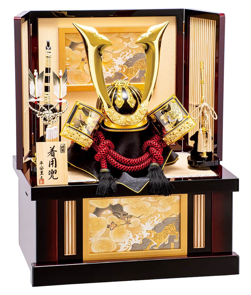 楽天市場】五月人形 コンパクト 豊久 着用 兜収納飾り 兜飾り