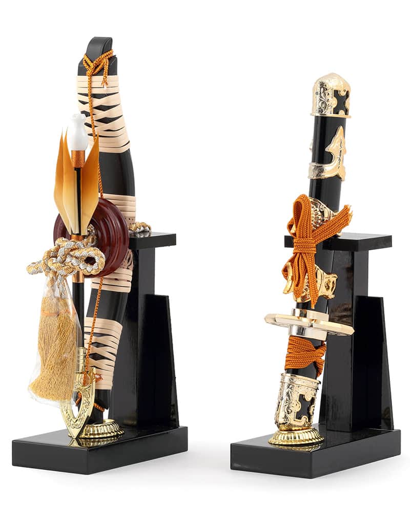 楽天市場】五月人形 兜飾りのお道具【弓太刀セット7号】小道具