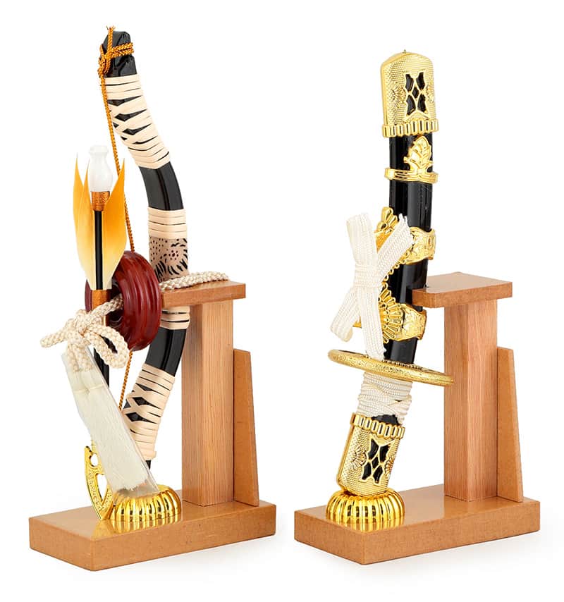 楽天市場】五月人形 兜飾りのお道具【弓太刀セット8号】小道具 単品