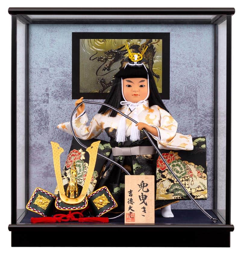 五月人形　久月　すこやか若大将飾 Amazon | 五月人形 久月 コンパクト 子供大将飾り ケース飾り