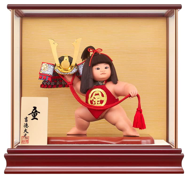 楽天市場】五月人形 吉徳 金太郎 浮世人形 ケース飾り 童心 10号