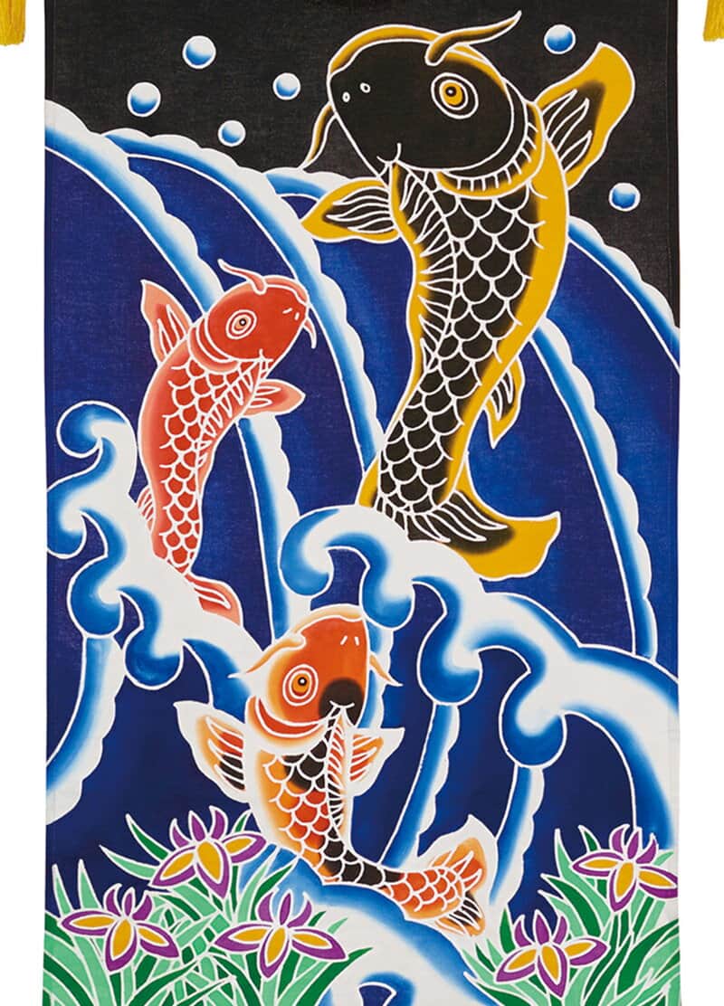 爆売り 五月人形 ワタナベ 名前旗 室内用 手描き本染めタペストリー 鯉の滝のぼり 小 座敷スタンド台付 家紋または名前入れ代金込み 21年度 Wtk Tapetns St こどもの日 人形屋ホンポ特急 雛人形五月人形 100 本物保証 Www Faan Gov Ng