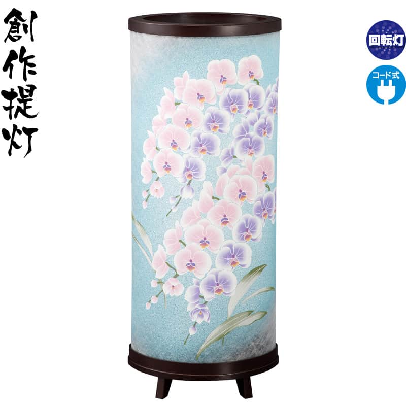 盆提灯 創作提灯 おとわ 3号 紫檀色 クリア絵柄風車付 電気コード式 ワーロン紙 【2026年度新作】 h088-ymt-7858|人形屋ホンポ特急/雛人形五月人形
