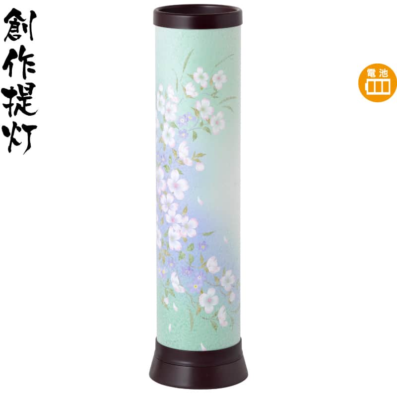 盆提灯 創作提灯 虹M 花水木 電池式LED 和紙 バックライトフィルム 【2026年度新作】 h088-ymt-0445｜人形屋ホンポ特急／雛人形五月人形