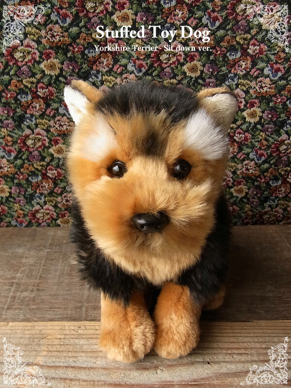 楽天市場】犬の置物 ヨークシャーテリア ヨーキー 子犬 リアルな