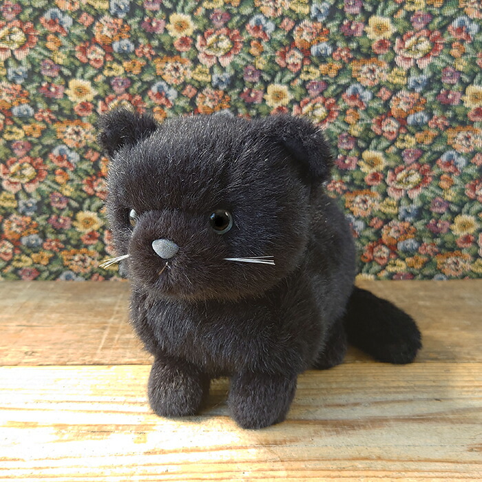 オリエンタルトーイ　シャム猫　黒　ぬいぐるみ　中古品 ジョリーマンマ クロネコ ぬいぐるみ 猫 黒猫 ネコ オリエンタルトーイ