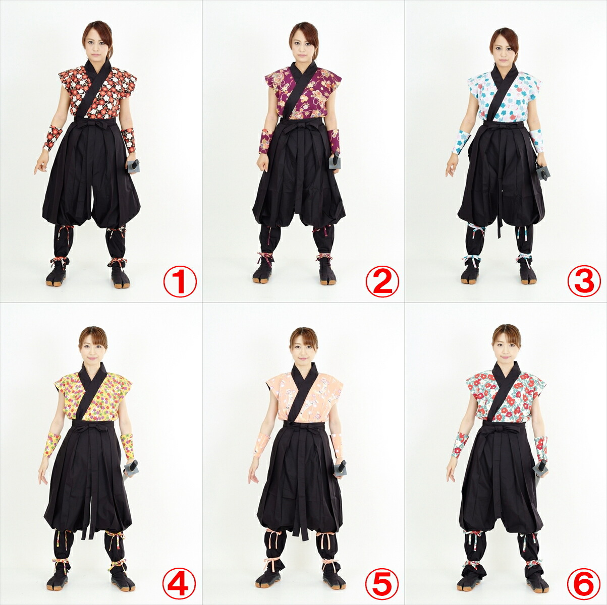 サムライ　手袋足袋　武具　コスプレ 楽天市場】【レンタル】-7日プラン- 和柄・袴式くノ一装束 ※刀