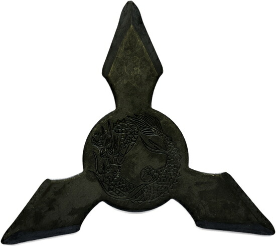 新・鉄製手裏剣（黒燻し）三方60枚セット・15％OFF ≪ 忍者 NINJA にんじゃ 侍 SAMURAI さむらい 手裏剣 syuriken しゅりけん 刀 Sword 衣装 袴 くノ一 kunoichi ハロウィン Halloween 仮装 コスプレ ≫