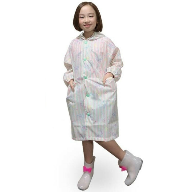 orangebonbon【オレンジボンボン】ユニコーンレインコート【人気子供服ブランドキッズ小物柄ストライプレイン雨具合羽ランドセルコートかわいいキュートガーリーメルヘン女の子巾着付リフレクター付通園通学】6717801