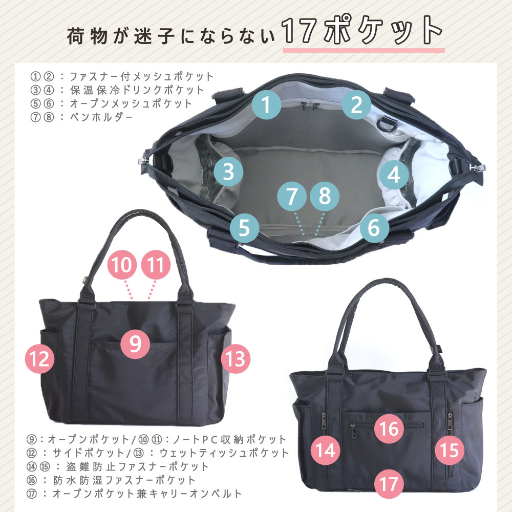 4000円OFFクーポン配布中】 マザーズバッグ トート マザーズトート