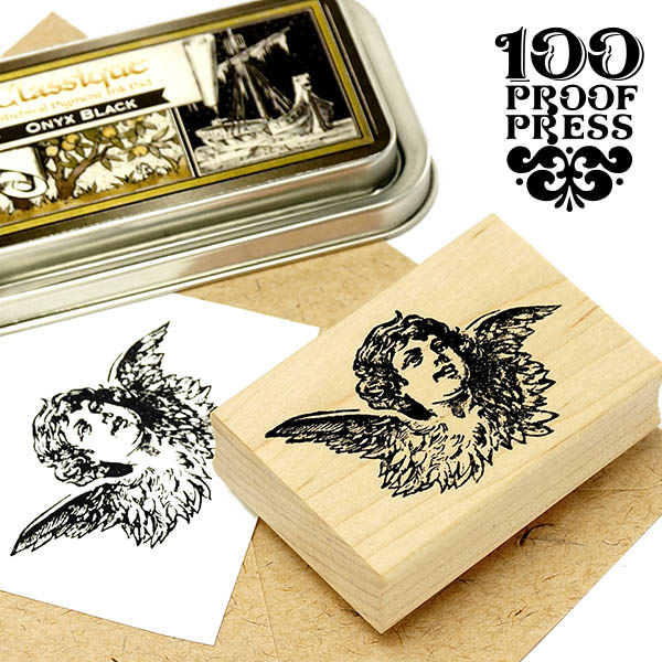 楽天市場】輸入 スタンプ 100Proof Press ひざまずく天使 Kneeling