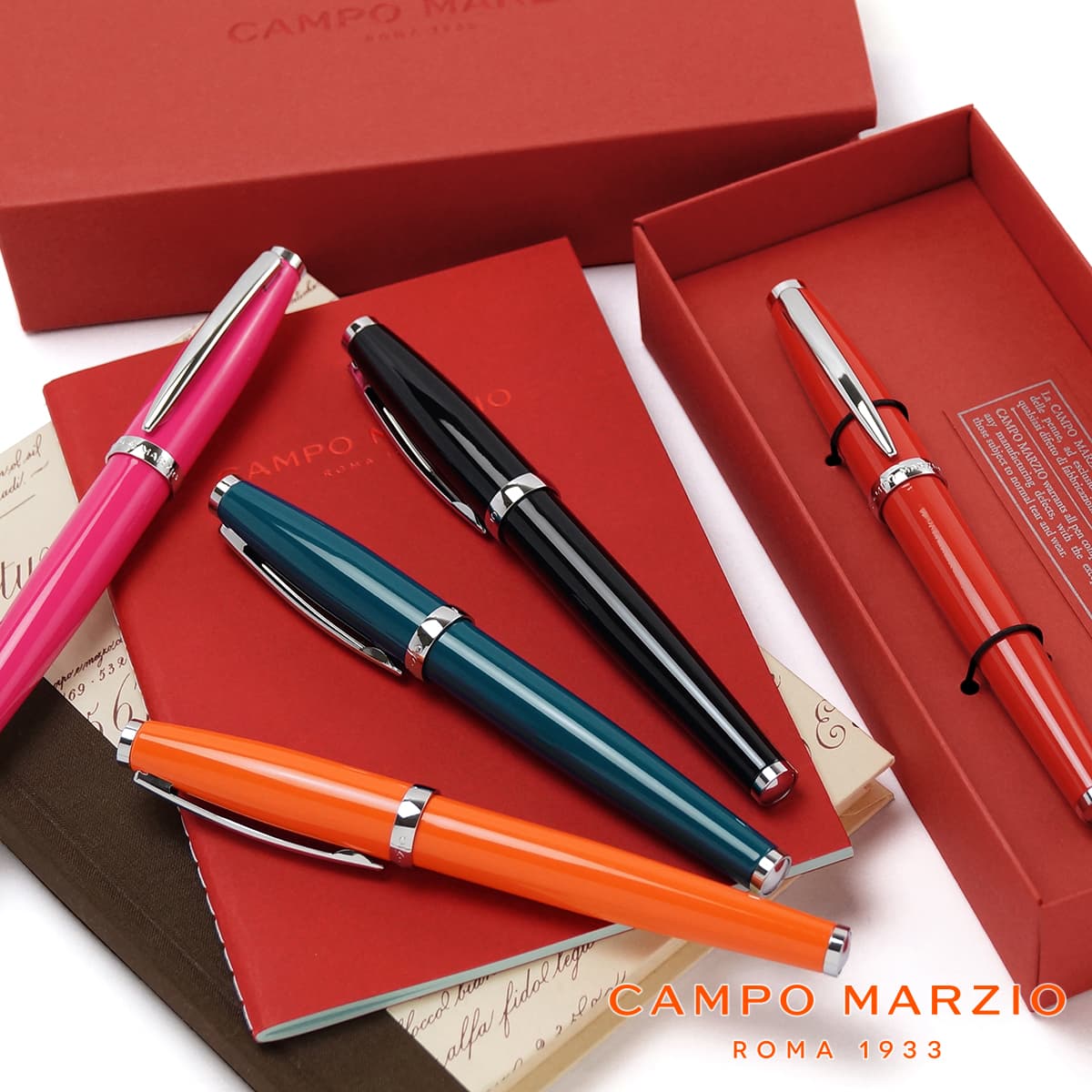 熱い販売 ピンクのドットが可愛い Campo Marzio ボールペン