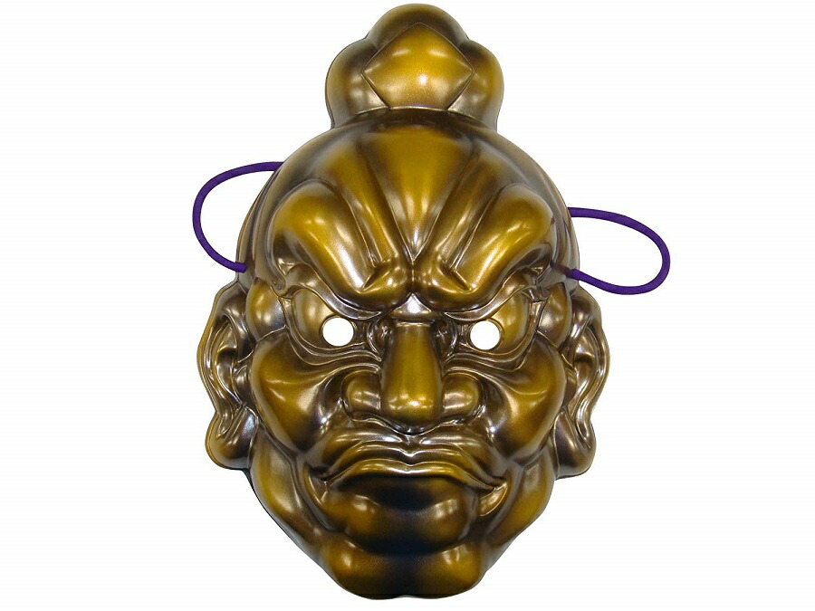楽天市場】【民芸品お面】吽形(青銅色) お面 阿吽お面 ※個包装なし