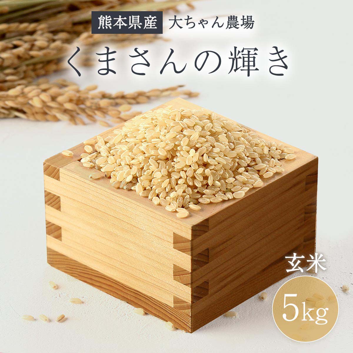 【10%OFF 楽天スーパーSALE限定】玄米 [大ちゃん農場] 熊本県 大ちゃん農場 くまさんの輝き 【玄米】 5kg /米 こめ 熊本県 くまもと こだわり 熊本県独自 お弁当 おにぎり あまくてもちもち もちもち食感 ヒロシ 七輪旅 熊輝きらり