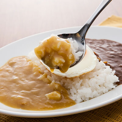 有名ブランド 神代カレー 株式会社アルク 秋田県 昔風カレーと現代風カレーの食べ比べ 仙北市神代地区のご当地グルメ あいがけカレー Www Tonna Com