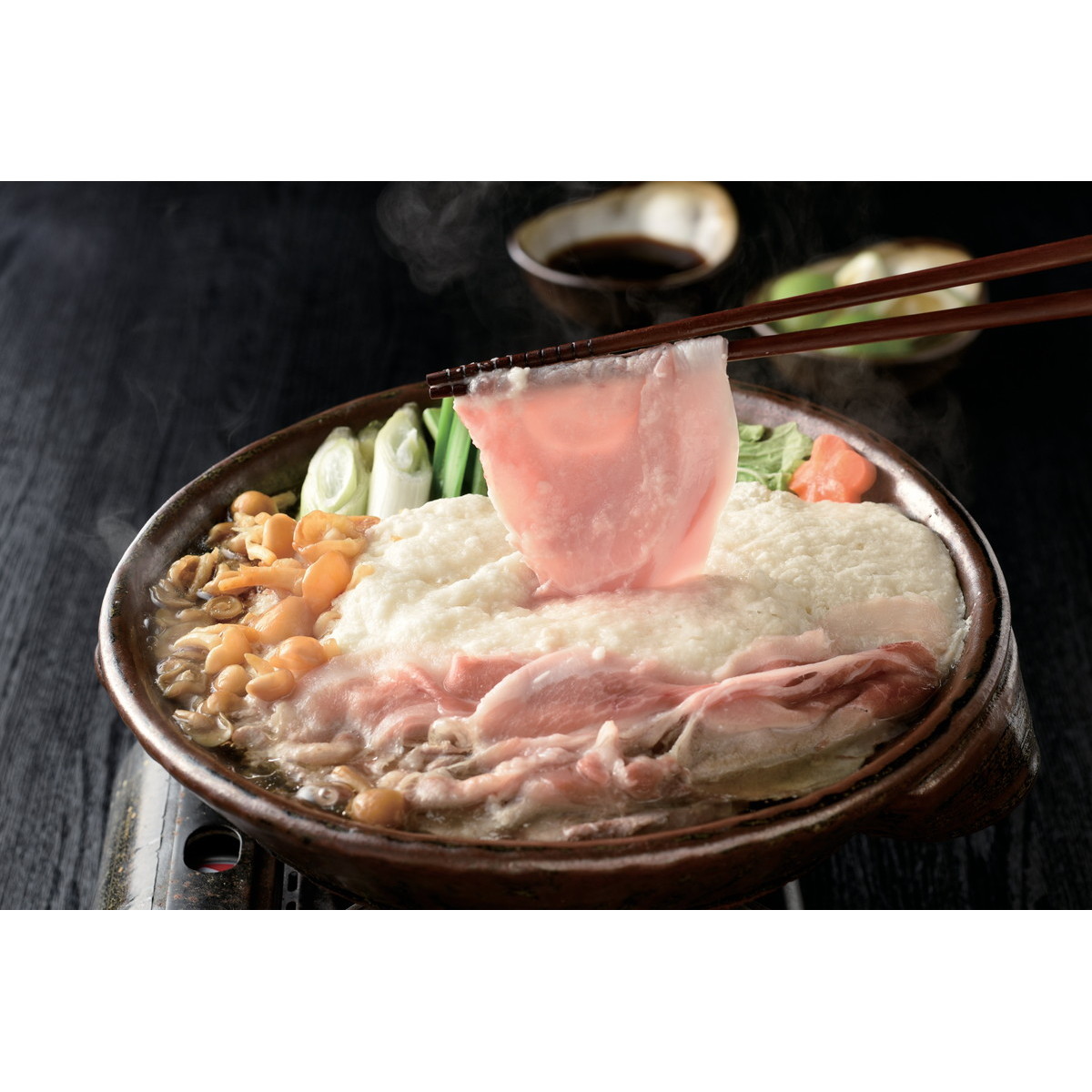 黒豚とろろ鍋　ロース４００&times;２／酢３タレ３／トロロ６｜産直お取り寄せＮセレクト