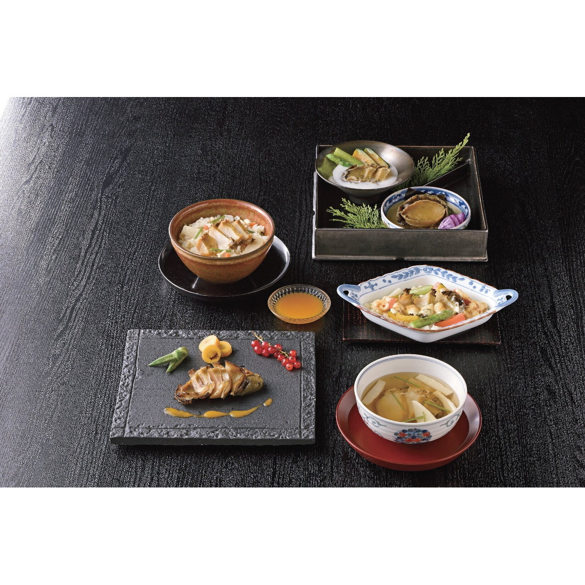 天然あわび和洋割烹料理