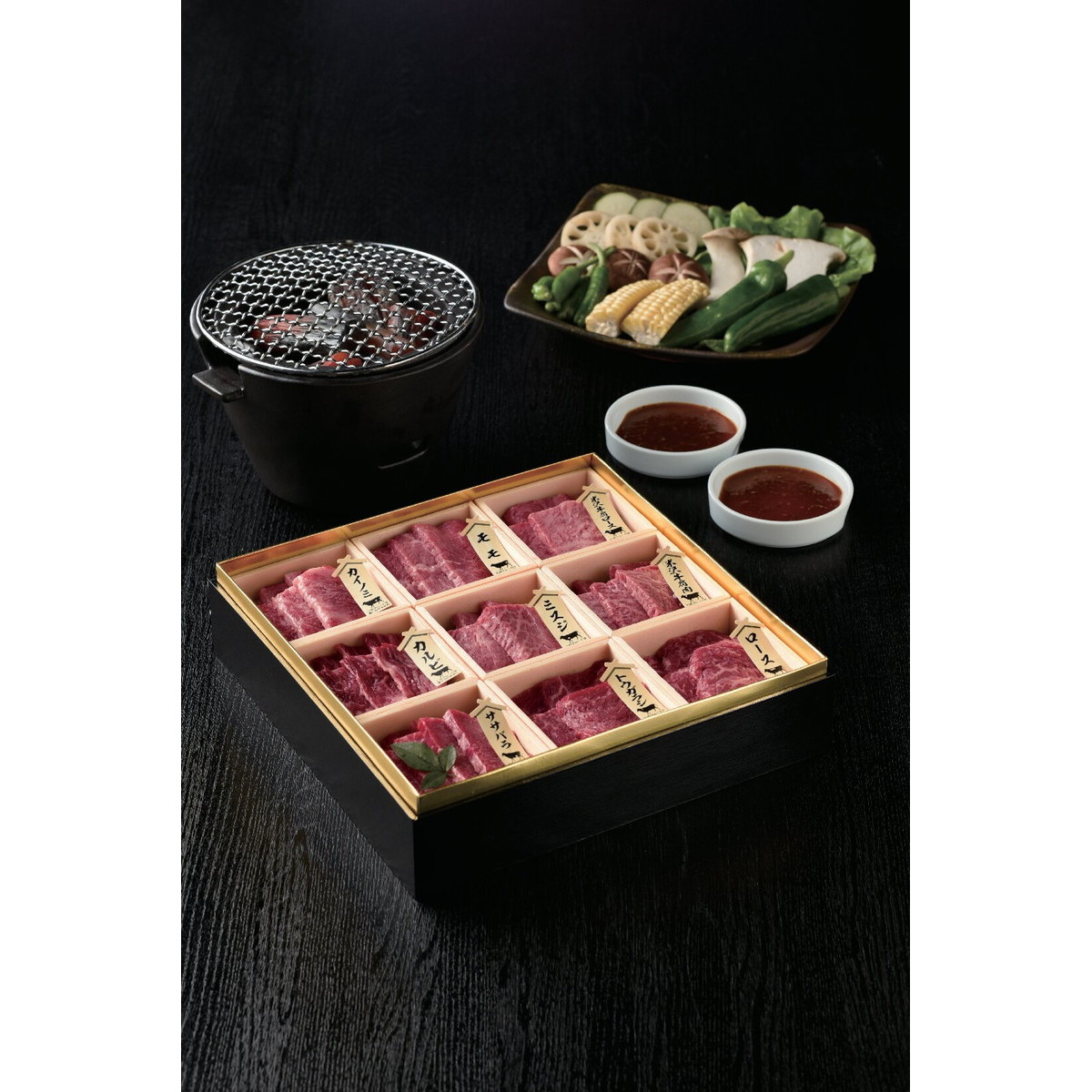米沢牛・黒毛和牛 焼肉用 詰合せ御膳 希少80×5/80×4|産直お取り寄せNセレクト