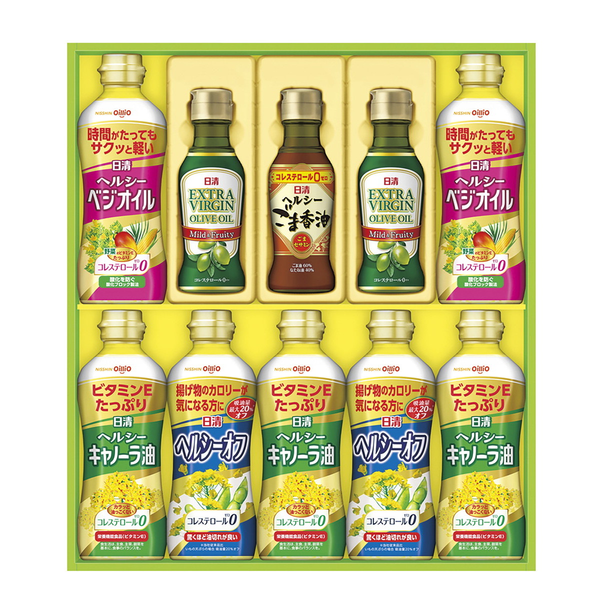 日清オイリオ オリーブオイル＆バラエティオイルセット OV-50A【北海道・沖縄県・離島 配送不可】