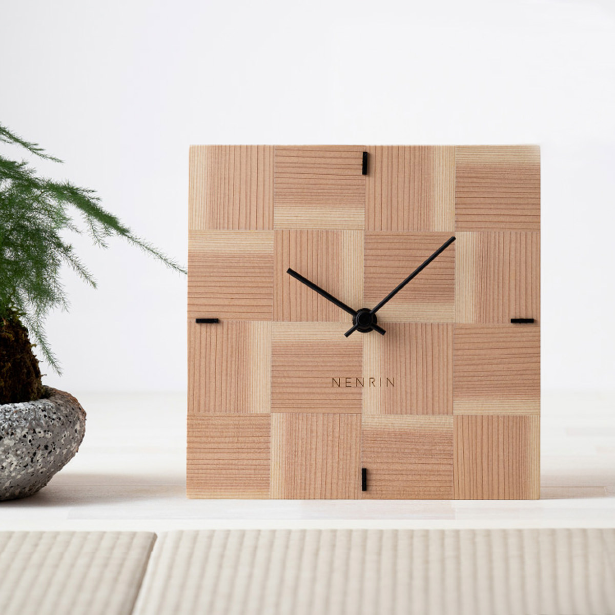 楽天市場】NENRIN 置き時計＆掛け時計 SHIMA 縞文様 ネンリン【送料