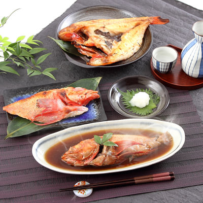 北海道 お取り寄せ きんき 三昧 3種 一夜干し 味噌漬け 姿煮|産直お取り寄せNセレクト