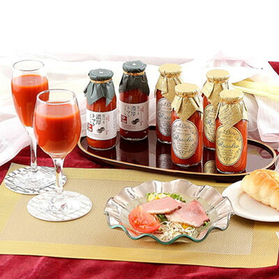 こだわりのトマトだけを使った ３種飲み比べセット ロゾリオピッコロ ゴールドラベル＆シルバーラベル＆食べる濃厚トマトジュース　ロゾリオ｜産直お取り寄せＮセレクト