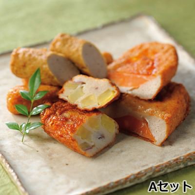 すり身店のさつまあげ 7種24点詰め合わせ 〔(棒天・イワシ棒天)×各4個、(人参天・ごぼう天・チーズ天)×各2個、(れんこん天・さつまいも天)×各3個〕