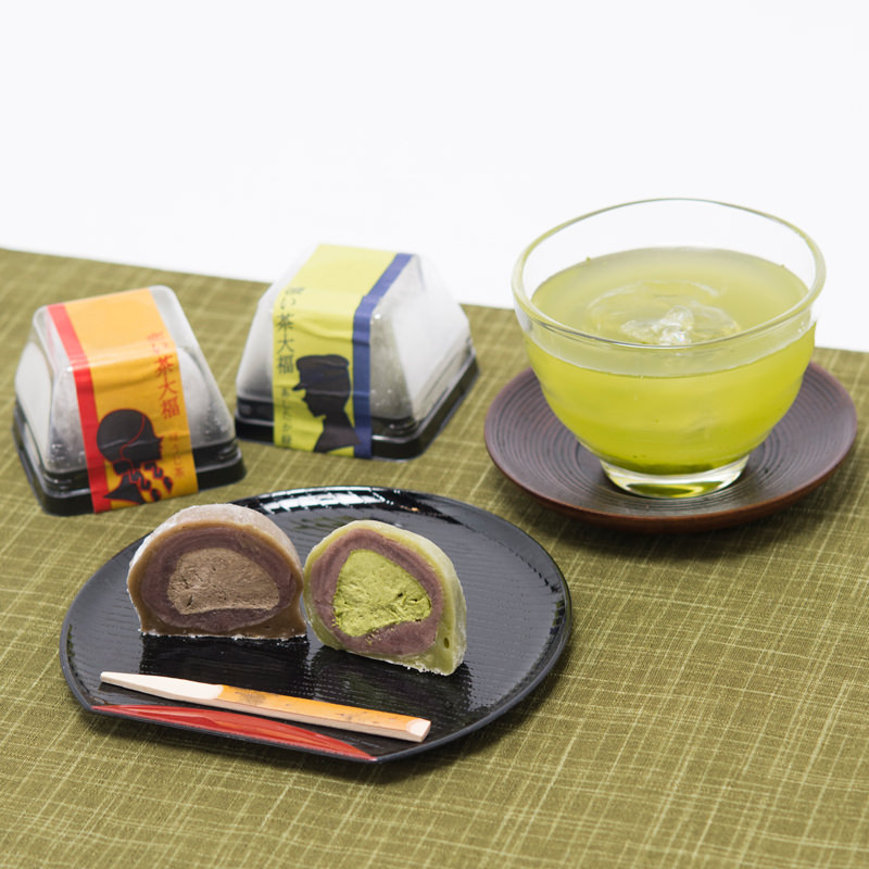 富士山プレミアム熟成茶とお茶屋さんの大福セット〔熟成茶・微粉末茶緑茶・大福２種ほか全6種〕 愛昌園茶舗 静岡県