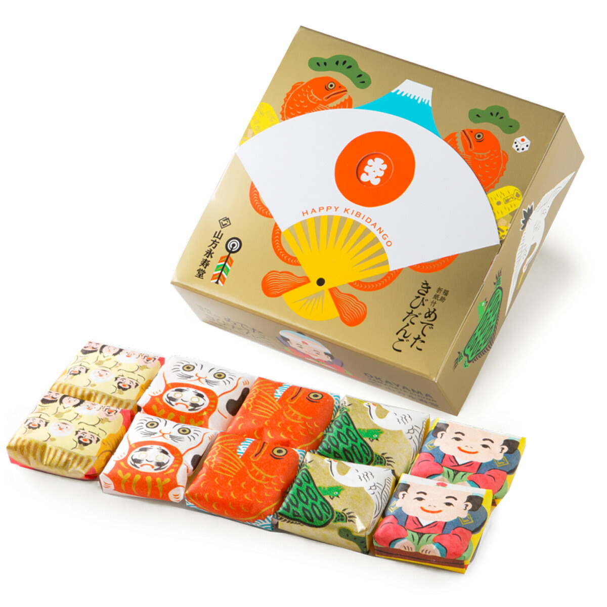 楽天市場】きびだんご 10個入り 6箱 銘菓 駄菓子 山方永寿堂