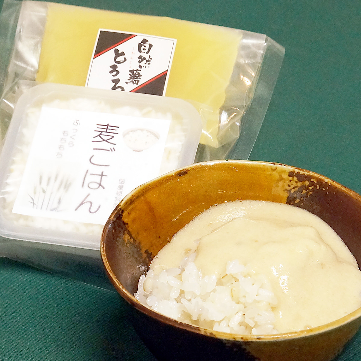 楽天市場 自然薯麦とろセット 4食 九州産 じねんじょ とろろ 冷凍 パック 国産 山芋 小分け 自然薯とろろ とろろご飯 惣菜 自然薯王国 産直お取り寄せニッポンセレクト